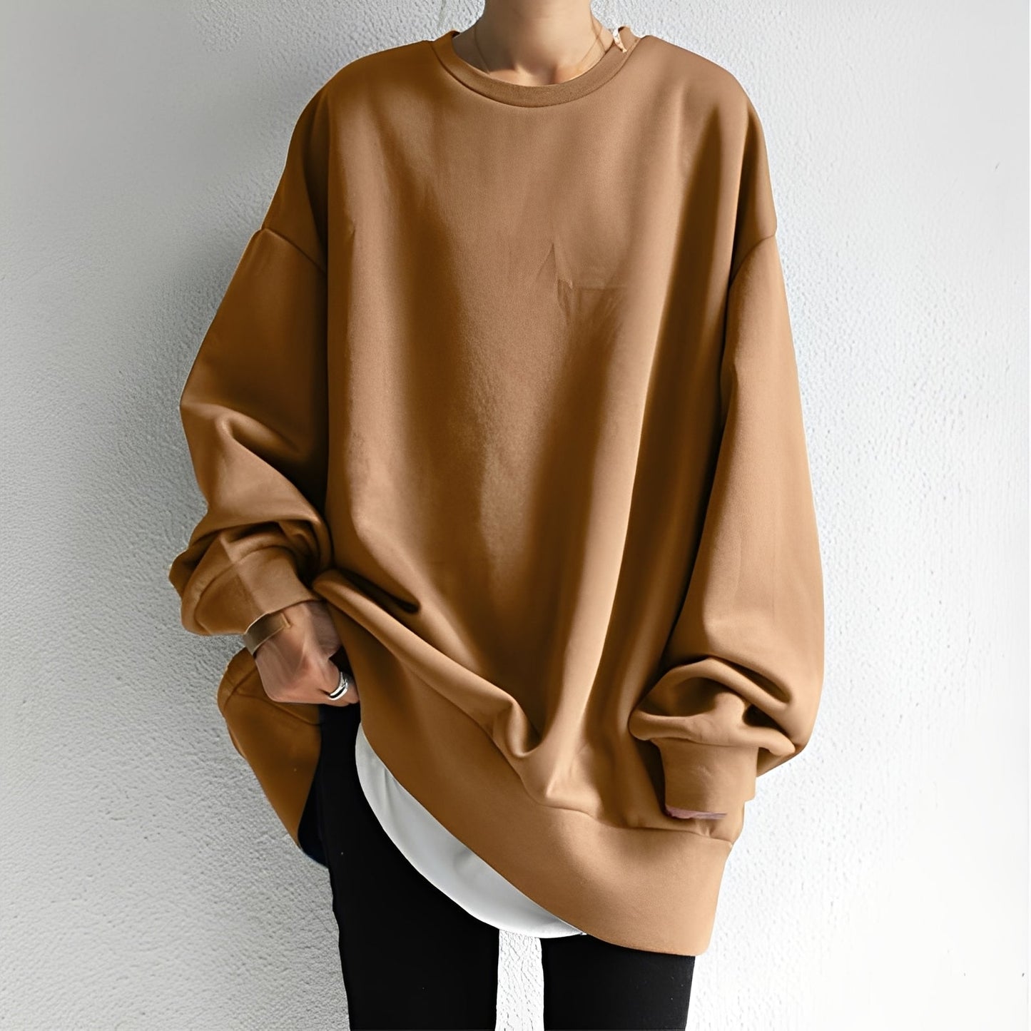 Jemima - Pullover morbido con spalle abbassate per donne