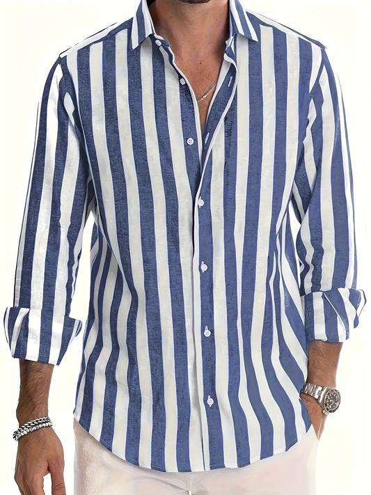 Harold - Camicia a Maniche Lunghe a Strisce Moderne