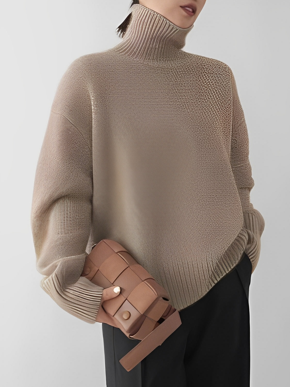 Yvette - Maglia a collo alto in cashmere per donne