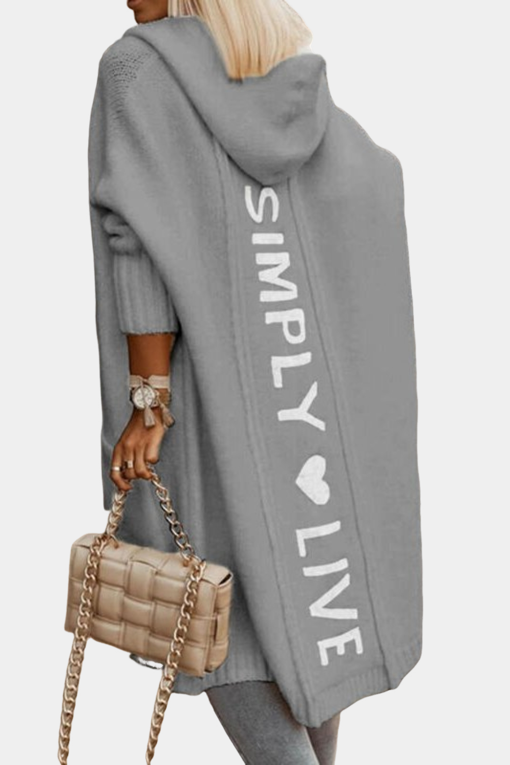 Melyssa - Cardigan lungo, casual e soffice per donne