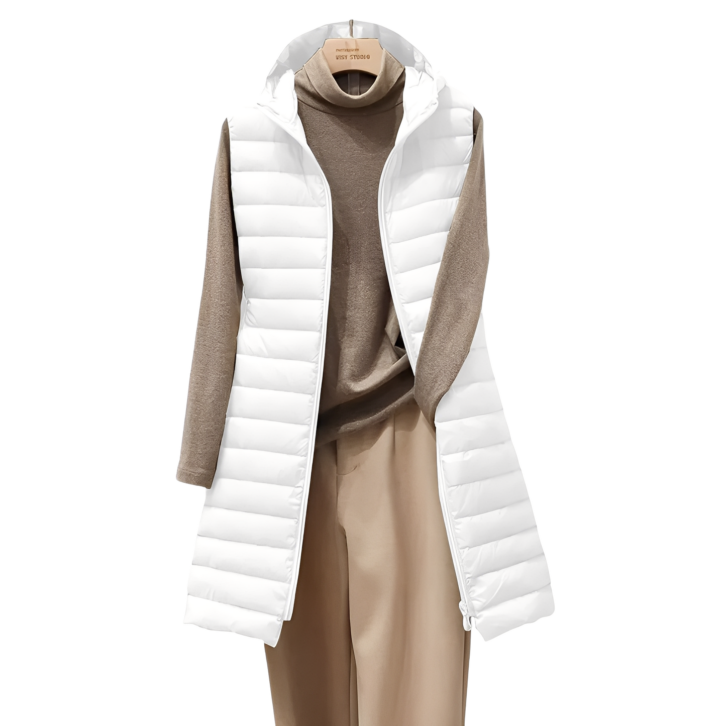 Joelle - Classy long padded jacket for women