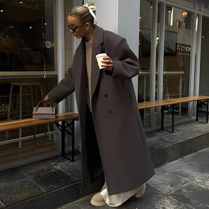 Veronica - Elegante cappotto lungo e ampio per donne