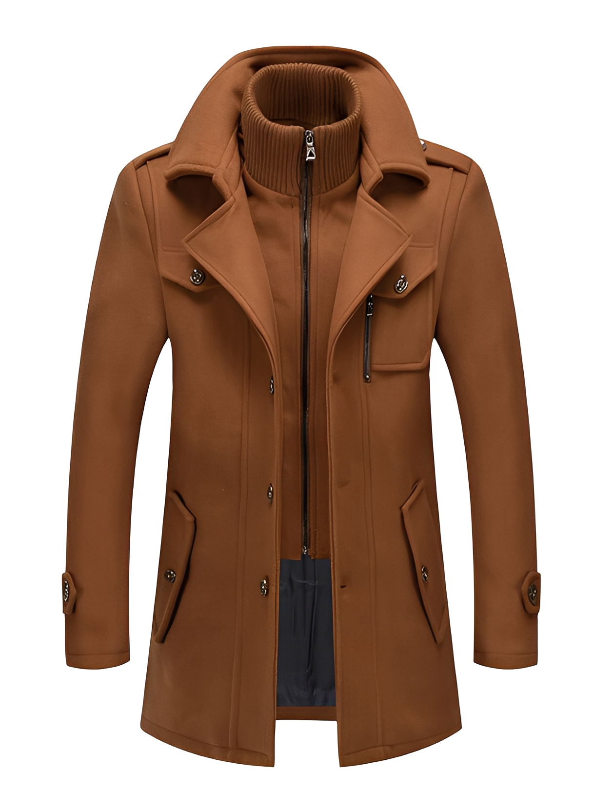 Philip - Trench coat contemporaneo con tasche per uomo