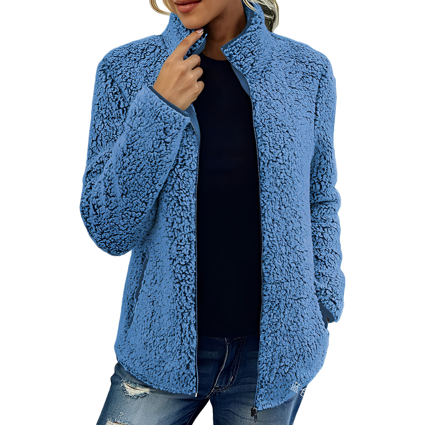 Alethea - Elegante Giacca Felpata di Velluto per Donna