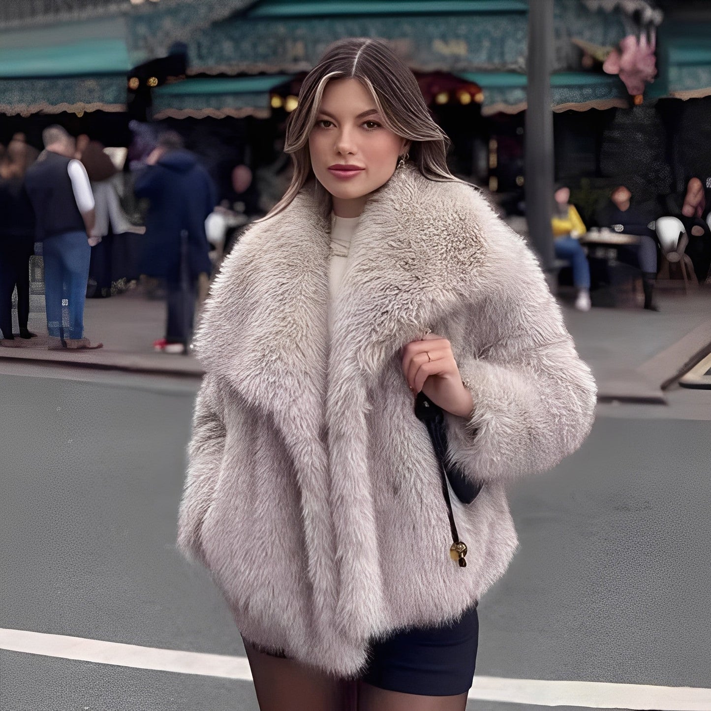 Melany - Pelliccia sintetica chic per donne