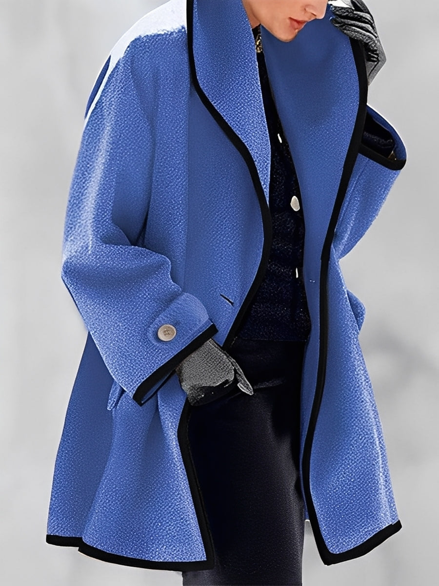 Mikayla - Cappotto in lana calda con cappuccio per donne