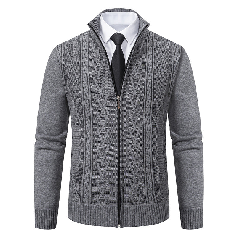 Stafford - Cardigan Elegante con Zip per Uomo
