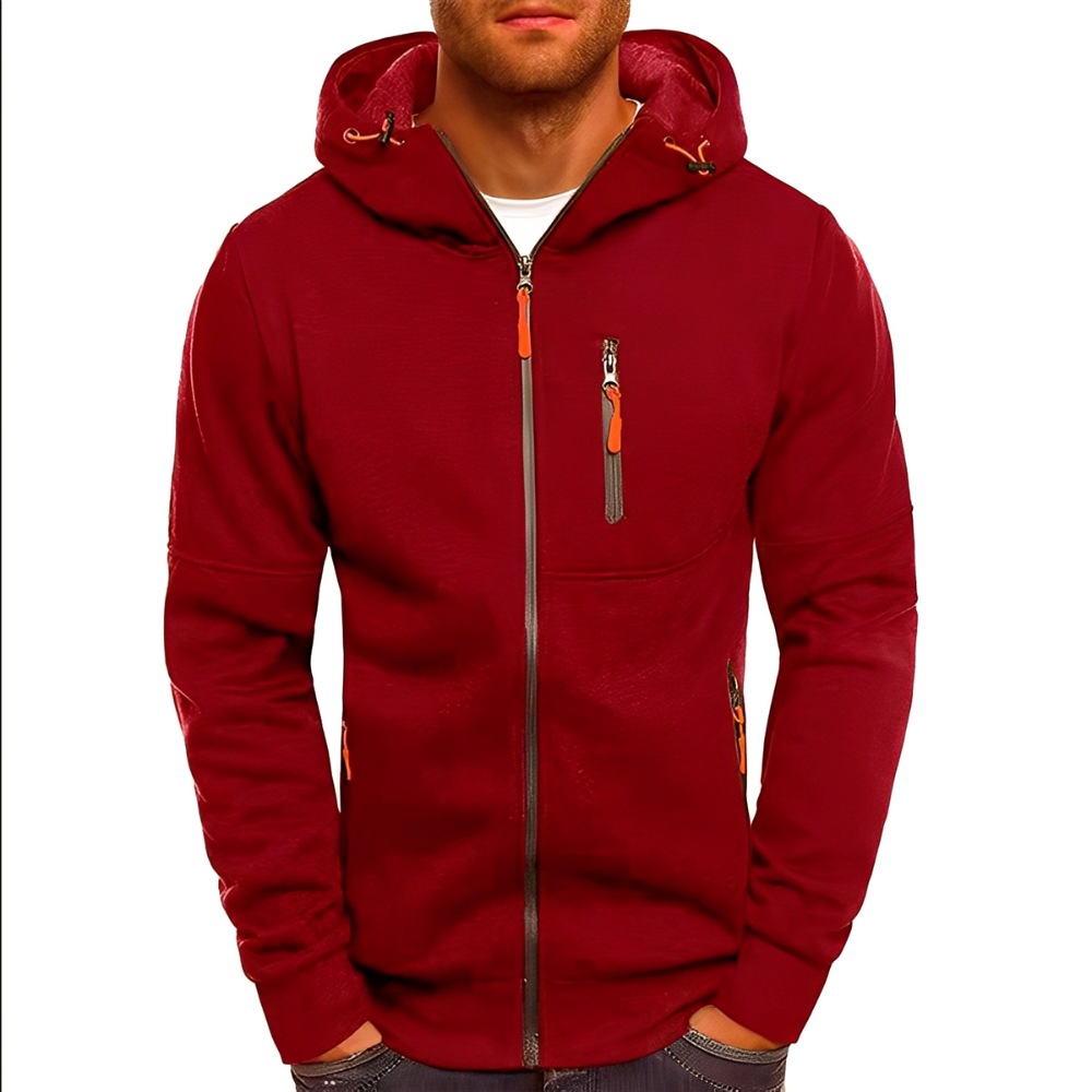 Miller - Giacca Casual con Cappuccio e Zip per Uomo