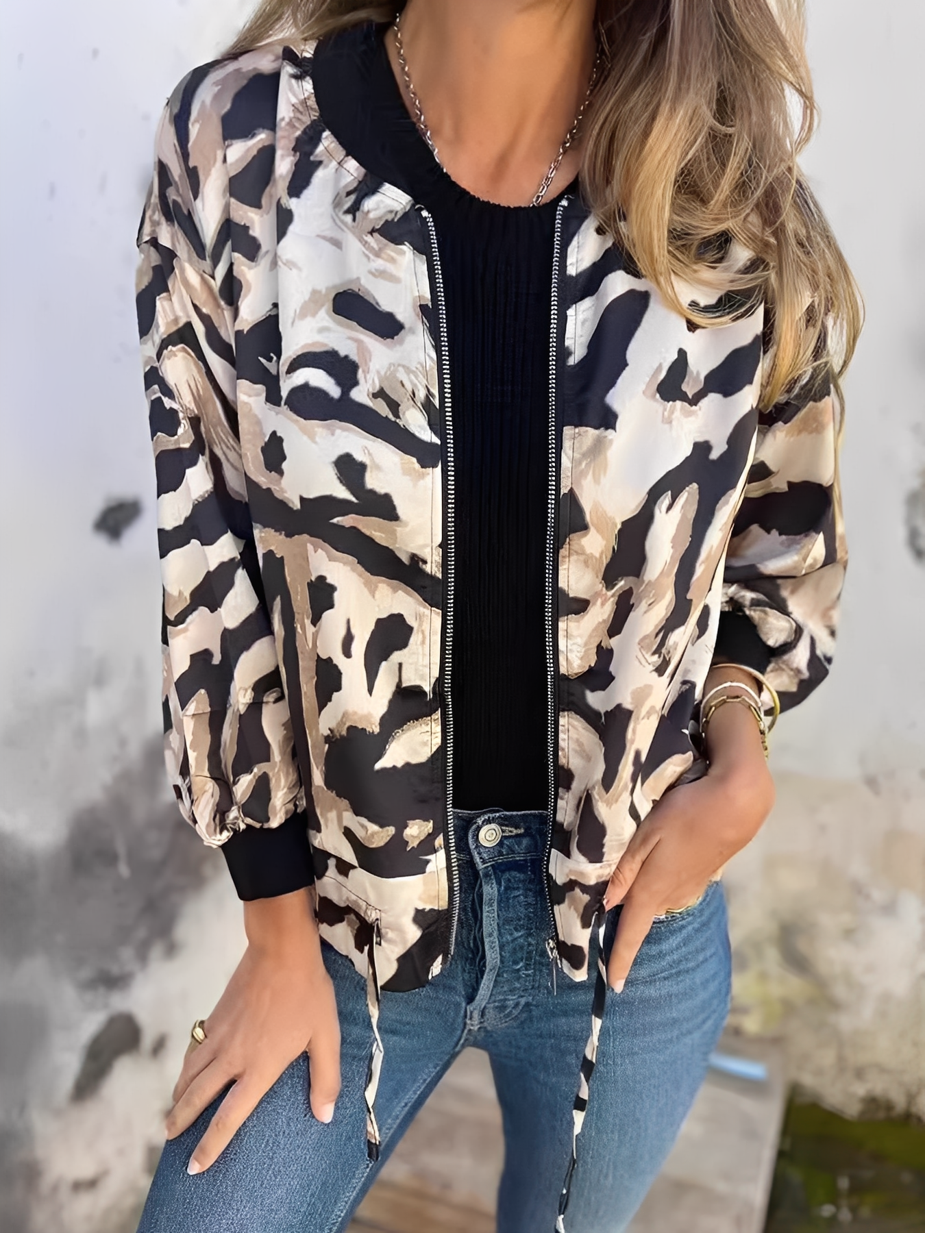 Ryana - Giacca con zip elegante per donne