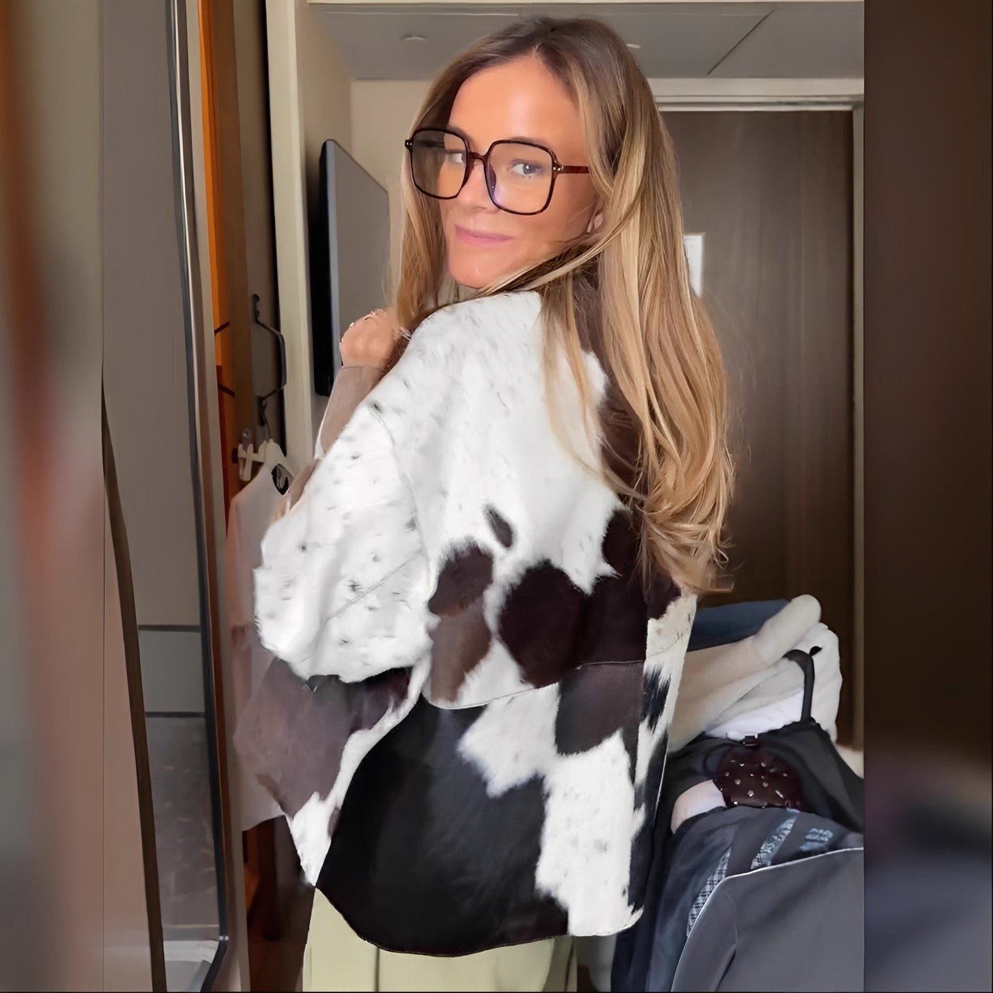 Sharmaine - Giacca sofisticata con stampa per donne