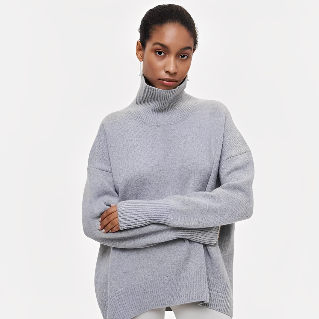 Margery - Pullover caldo con collo alto per donne