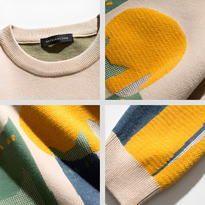 Davin - Maglione Elegante Uomo con Stampa