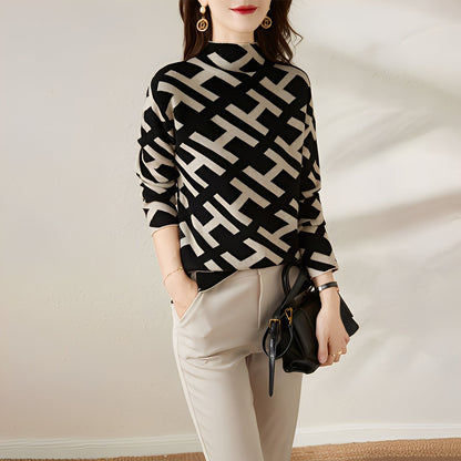 Eleanor - Maglia a maniche lunghe con disegni sofisticati per donne