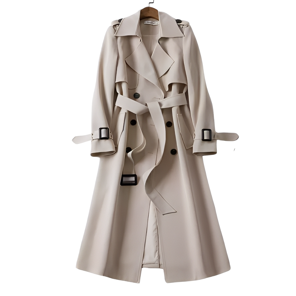 Patricia - Soprabito Trench Elegante con Bottoni per Donne