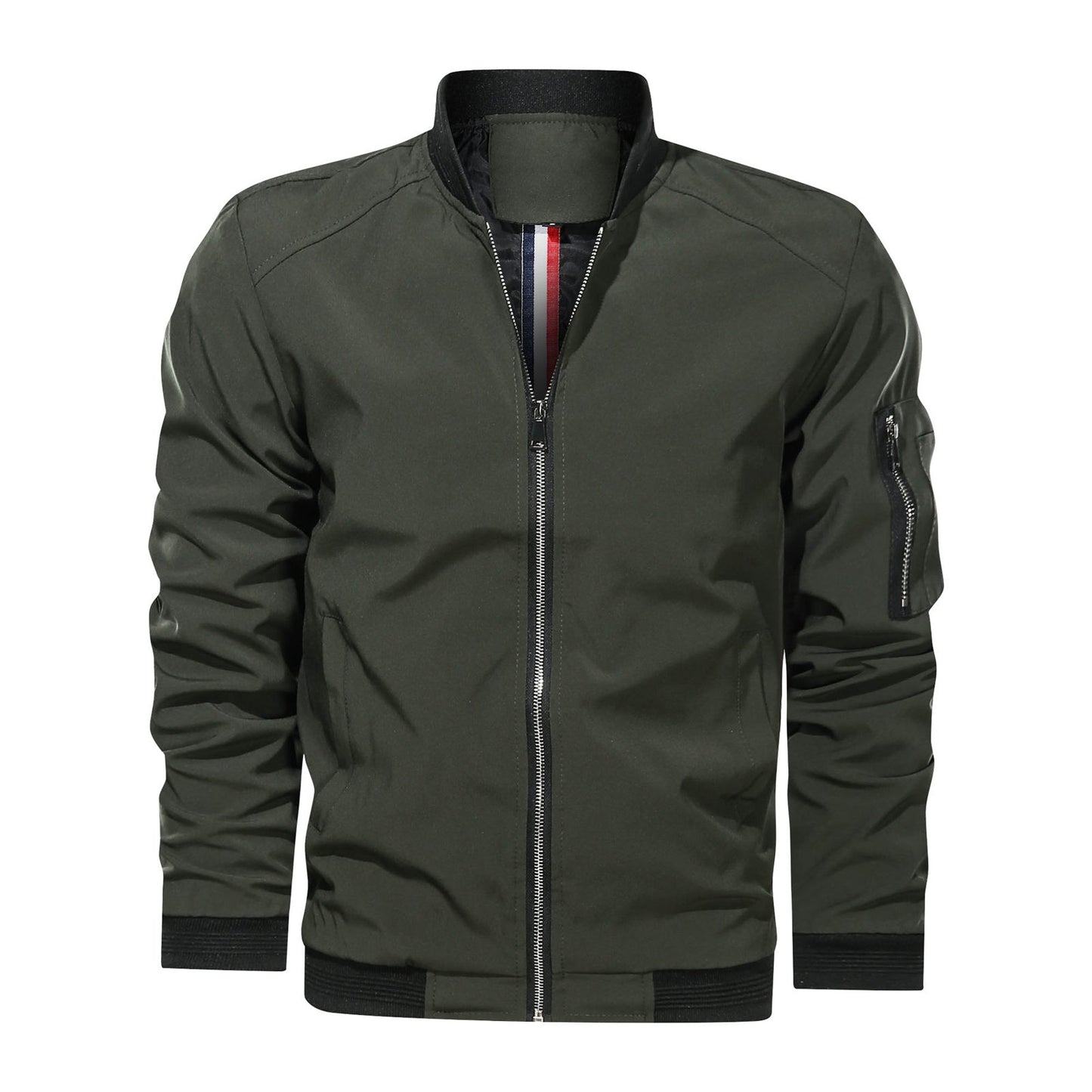 Rufus - Giacca bomber zip casual per uomini
