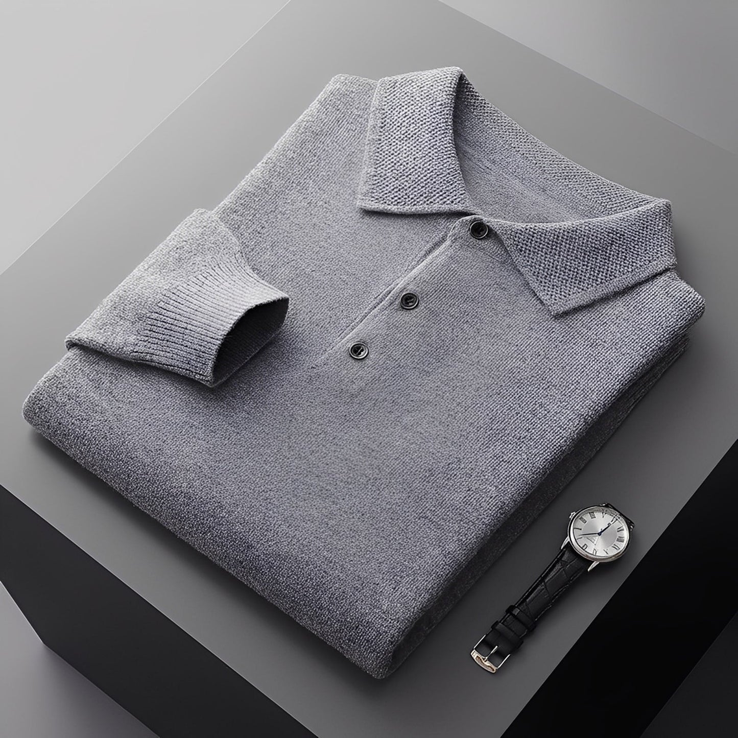 Romilly - Polo Elegante in Cashmere per Uomo