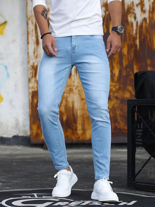 Linford - Jeans classici skinny elasticizzati per uomini