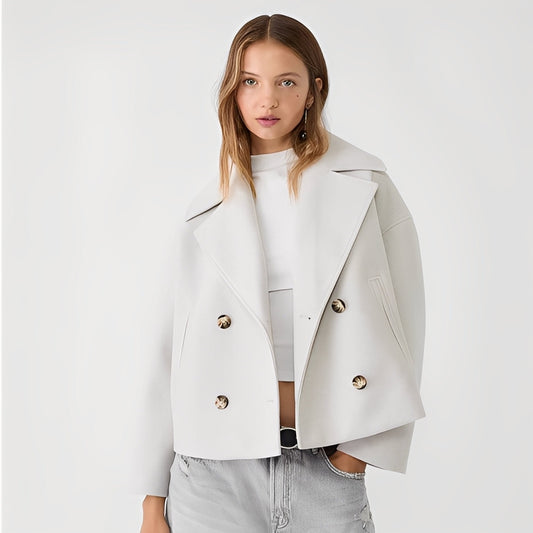 Abegail - Giacca corta casual e ampia da donna
