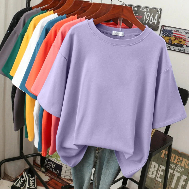 Arabella - T-shirt in cotone largo per donne