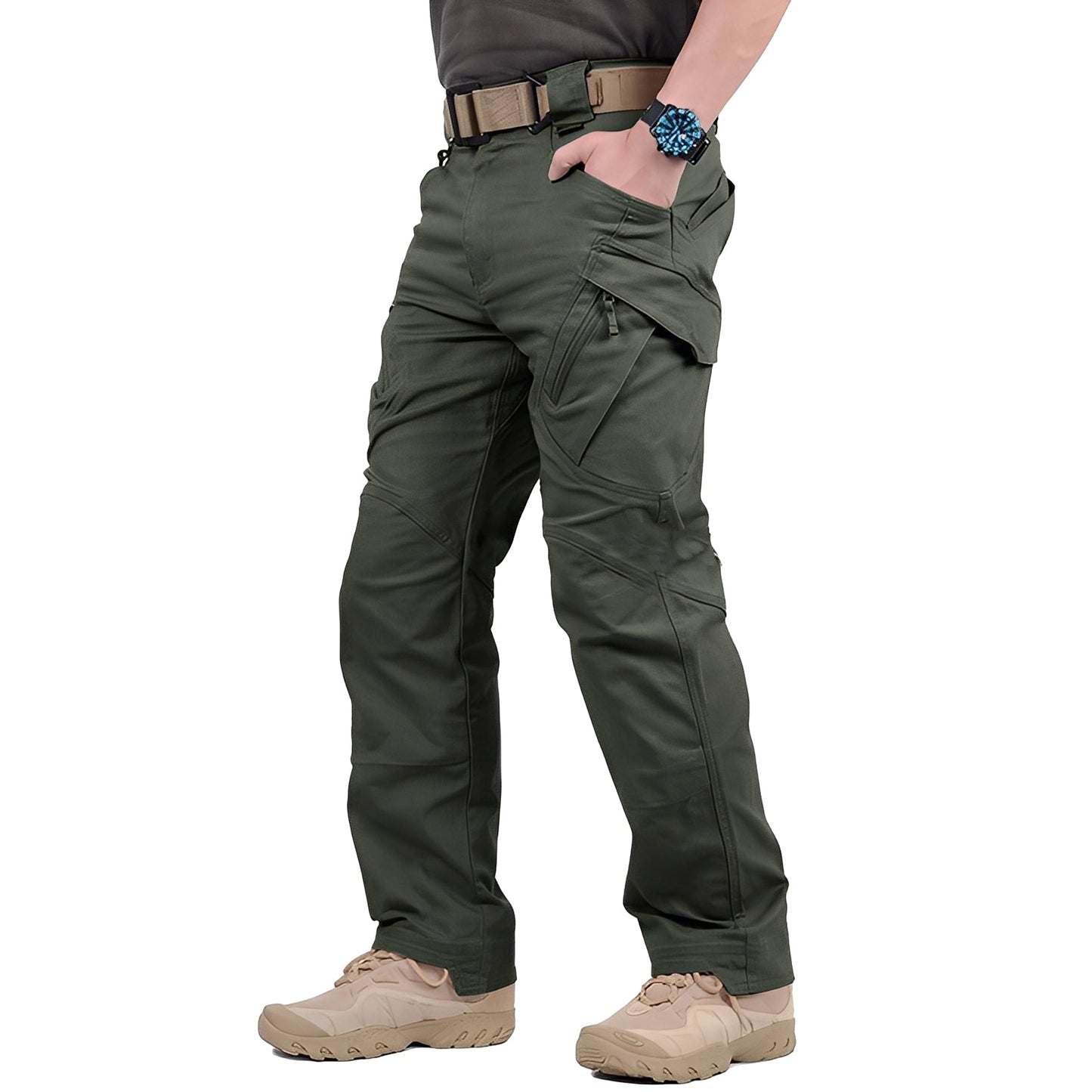 Roshan - Pantaloni cargo casual per uomo