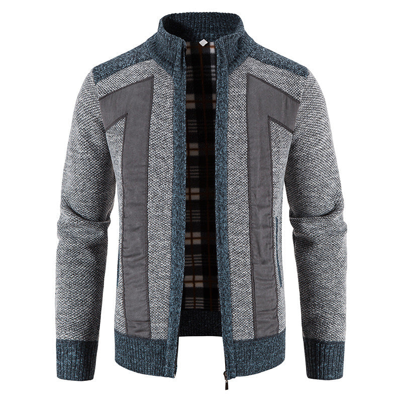 Domenic - Giacca casual con zip per uomini in pelliccia