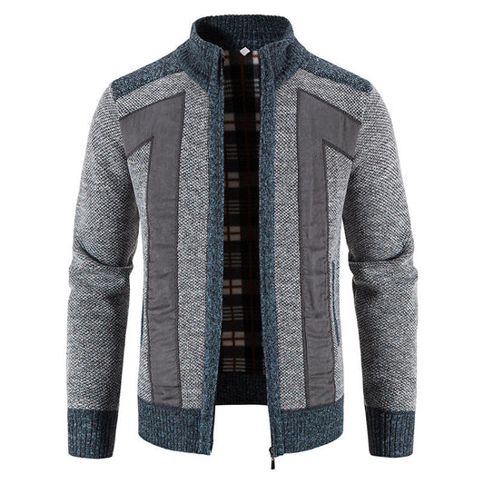 Domenic - Giacca casual con zip per uomini in pelliccia