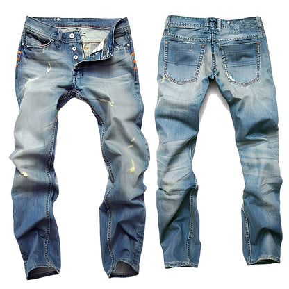 Kaleb - Jeans Classici con Strappi per Uomini