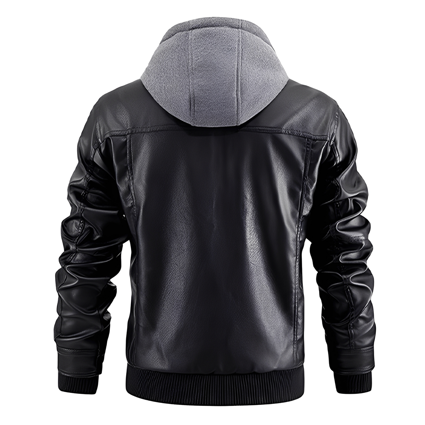 Everard - Giacca da motociclista classica con cappuccio per uomo