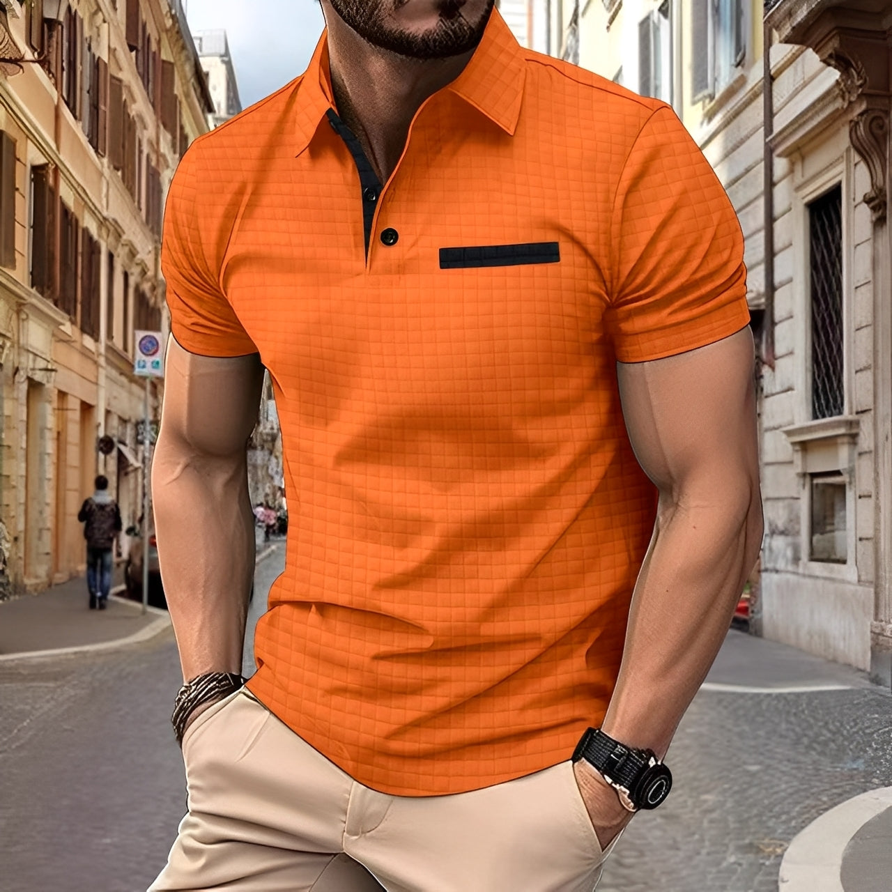 Benson - Polo Elegante a Vestibilità Aderente per Uomo