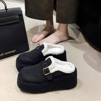 Gabriella - Scarpe eleganti con zeppa e interno in lana per donne