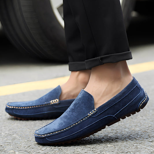 Cameron - Mocassini eleganti in camoscio casual per hommes