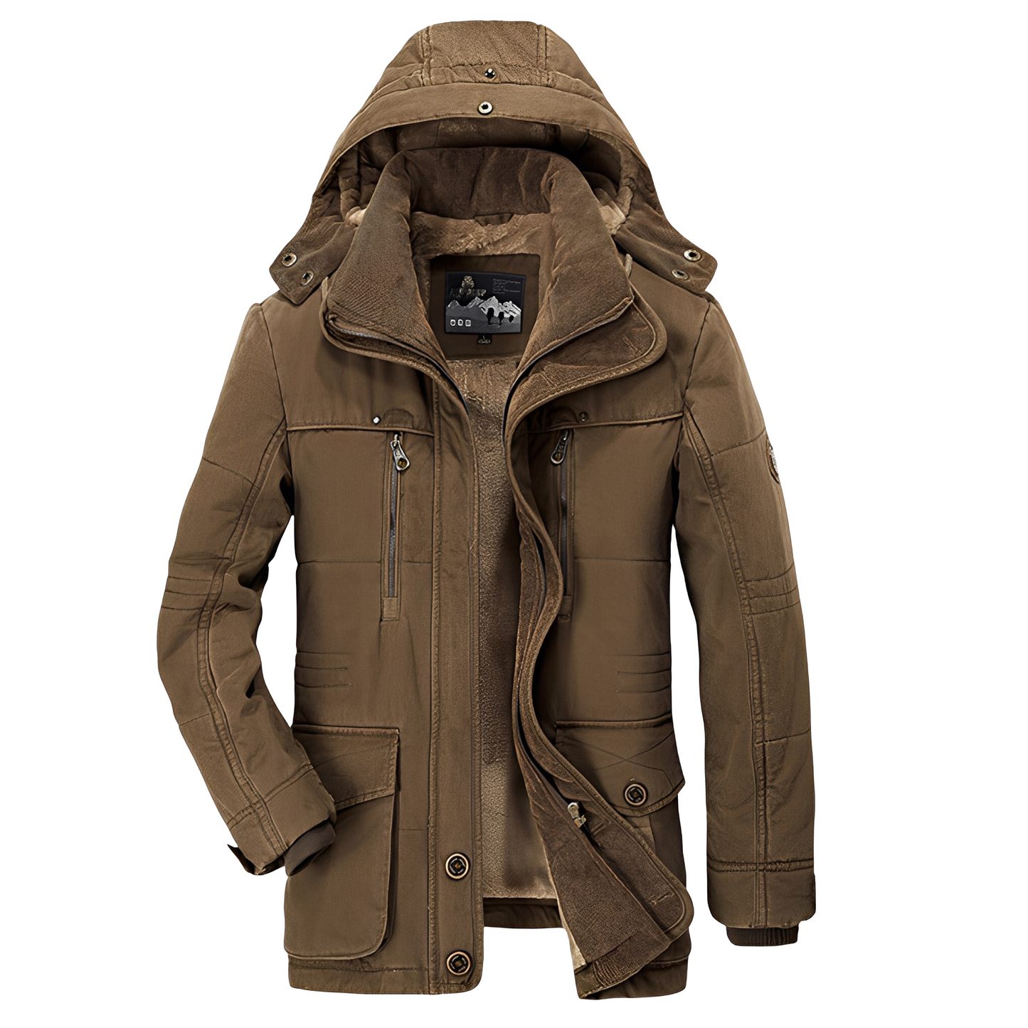 Tyrone - Giacca uomo calda e spessa con cappuccio