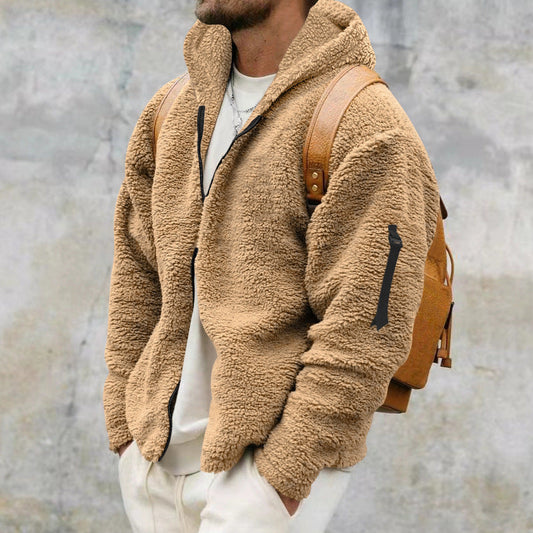 Burton - Giacca casual con cappuccio in pelliccia per uomo