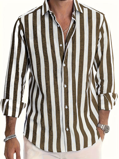 Harold - Camicia a Maniche Lunghe a Strisce Moderne