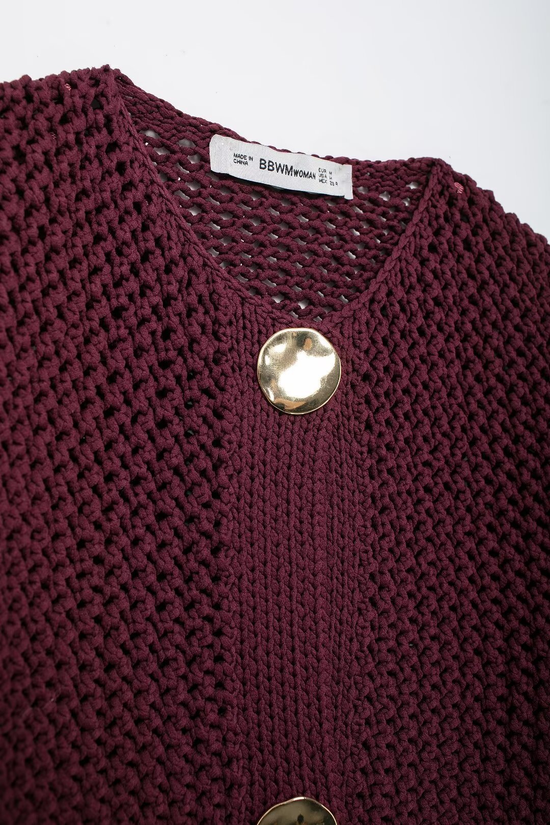 Jean - Giacca Tricot Vintage con Bottoni da Donna