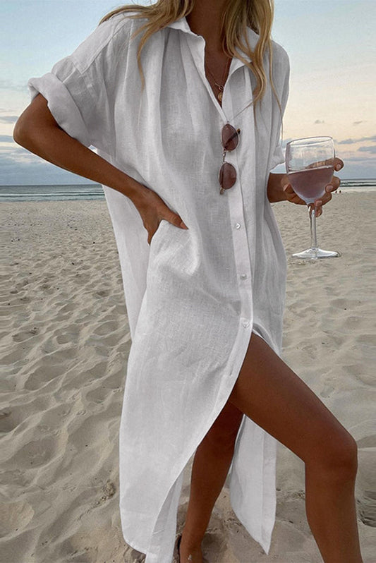 Gracey - Abito Camicia in Stile Spiaggia