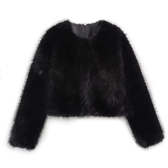 EmberCozy - Cappotto Invernale In Pelle Con Finiture In Pelliccia