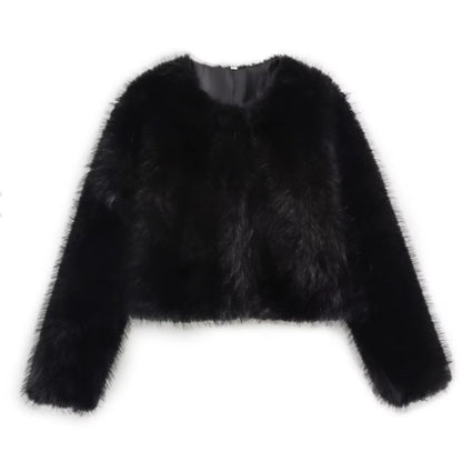 EmberCozy - Cappotto Invernale In Pelle Con Finiture In Pelliccia