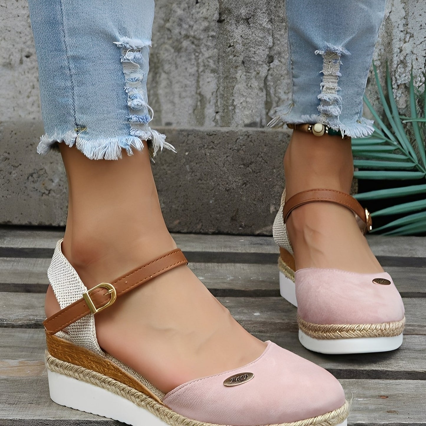 Elinor - Zeppe casual in canapa per donne