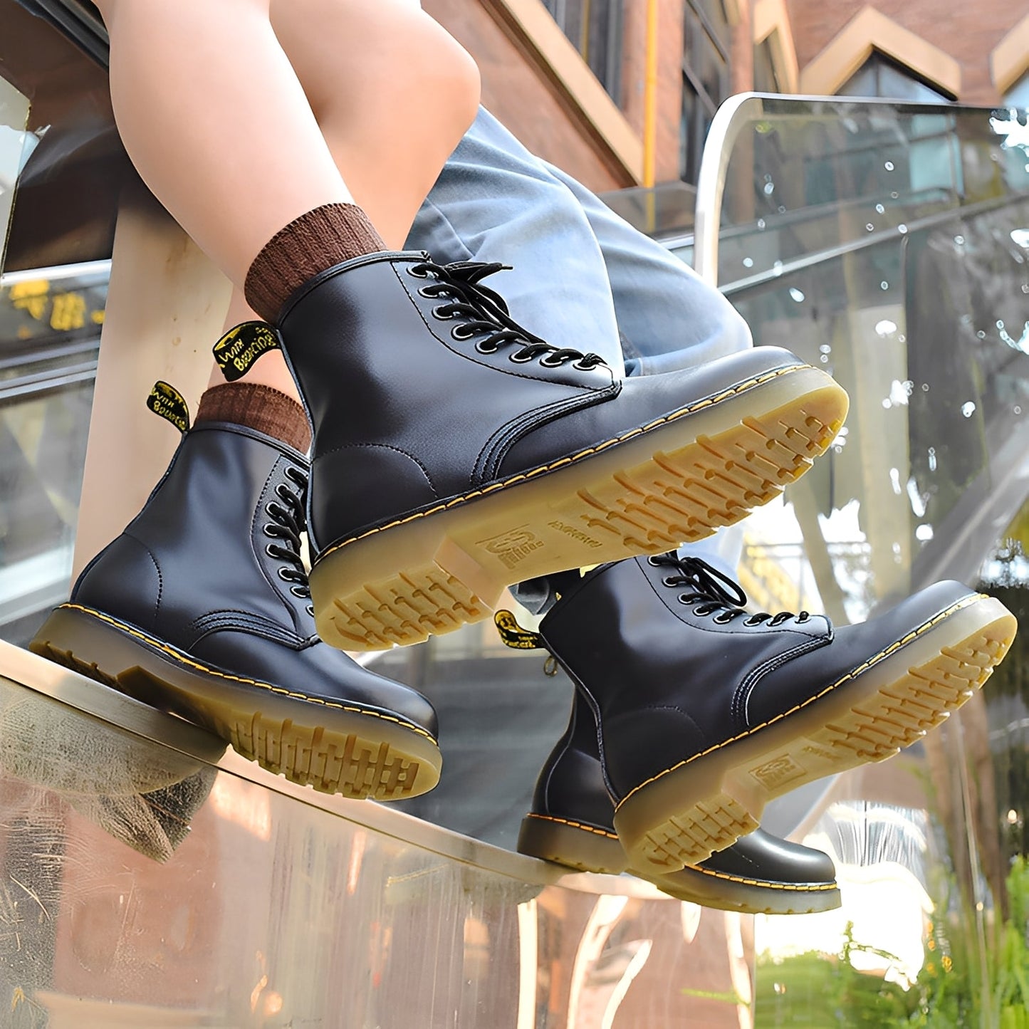 Armen - Stivali con Lacci Casual per Uomo