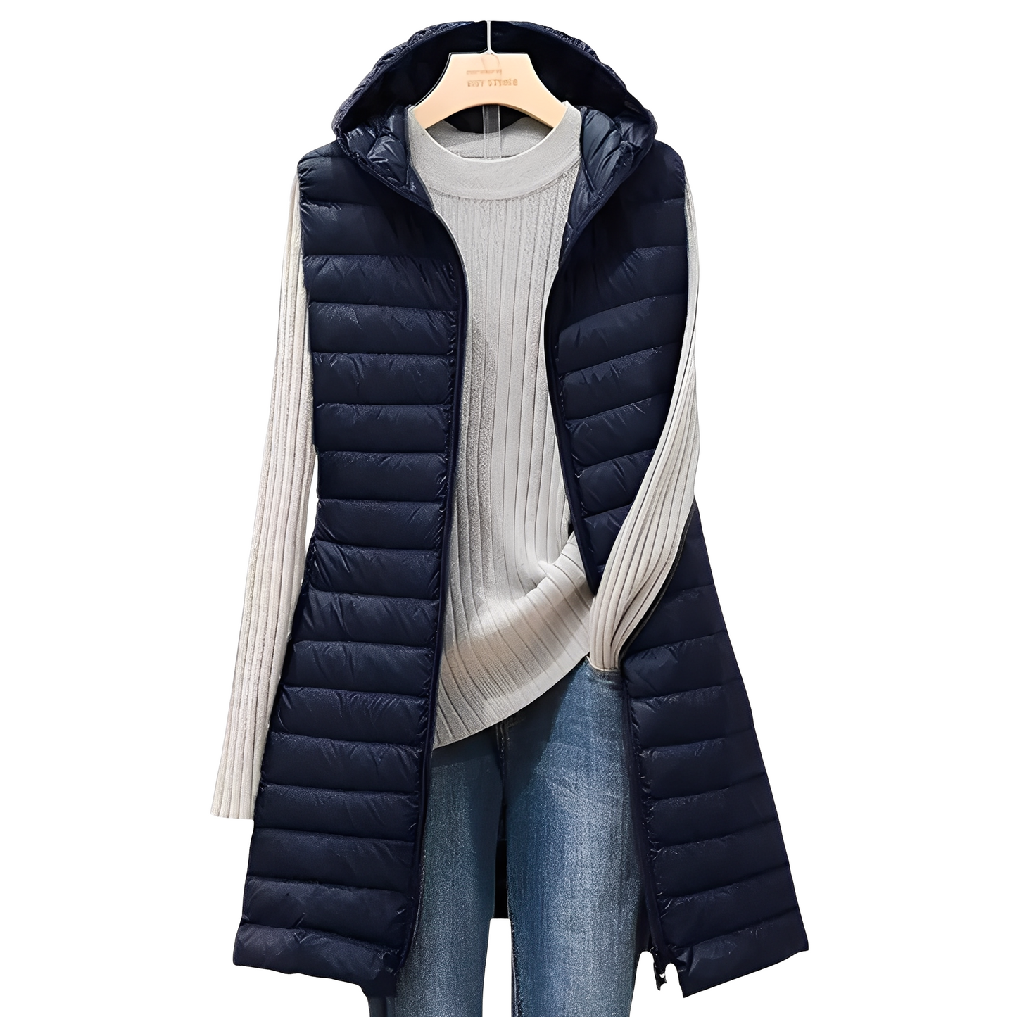 Joelle - Classy long padded jacket for women