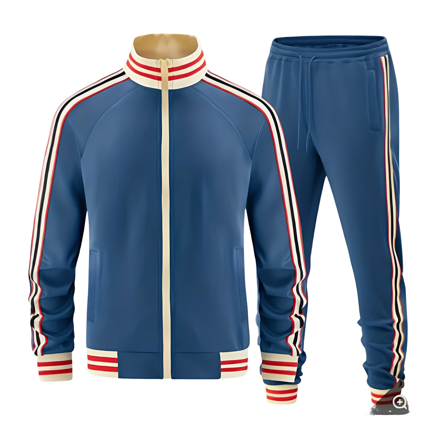 Cullen - Set sportivo elegante a righe per uomo