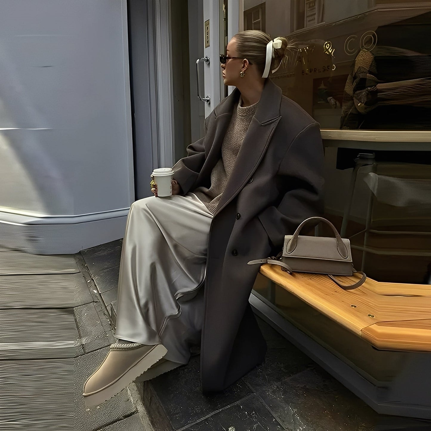 Veronica - Elegante cappotto lungo e ampio per donne