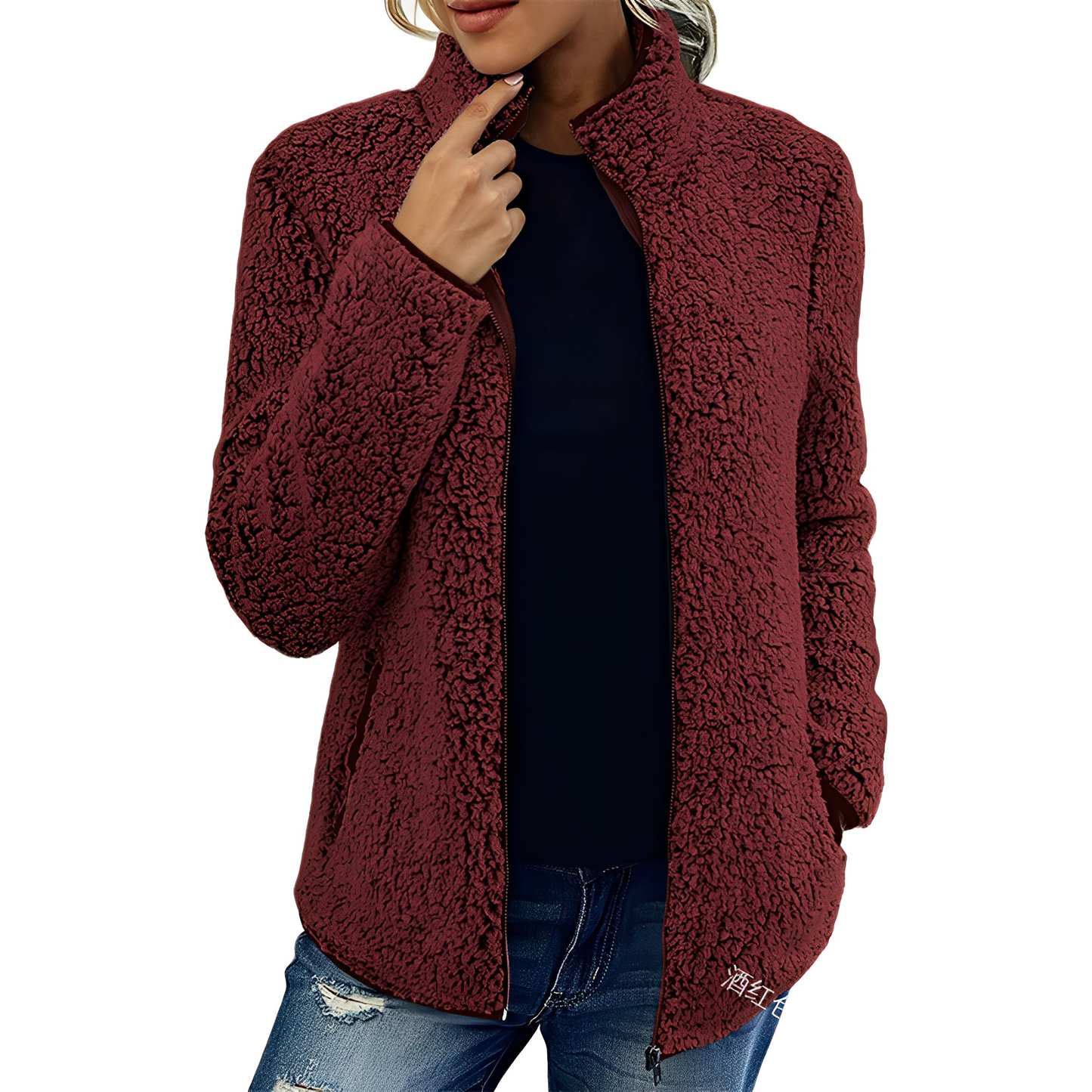 Alethea - Elegante Giacca Felpata di Velluto per Donna