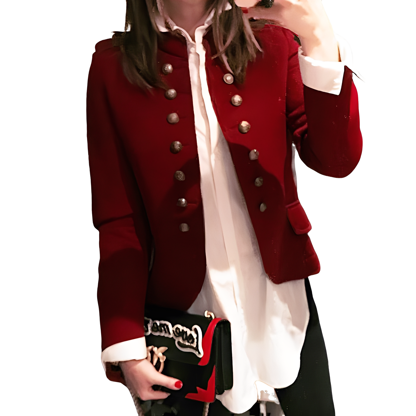 Rhoda - Blazer Elegante con Collo Alto per Donne