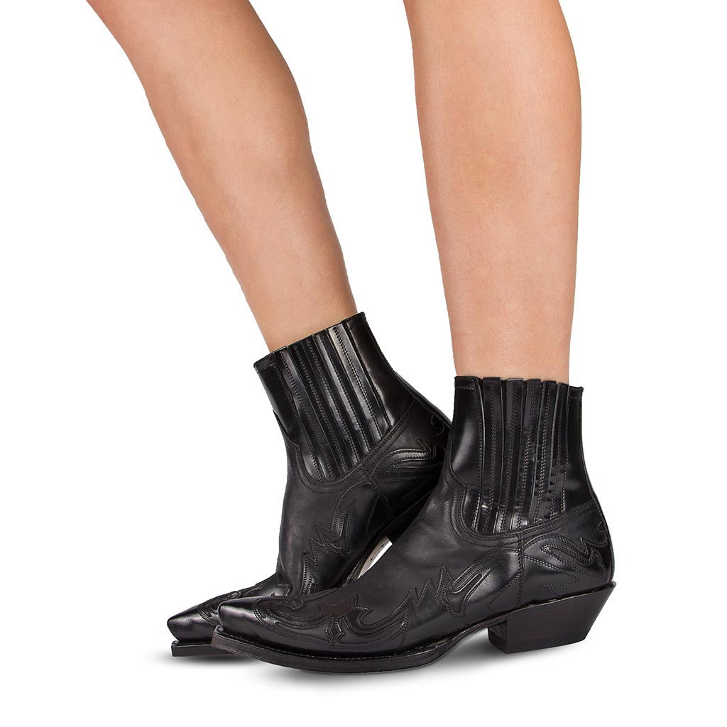 Geraldine - Stivali da Cowboy Vintage in Pelle per Donne