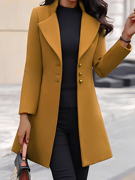 Aryana - Elegante cappotto lungo in lana formale per donne