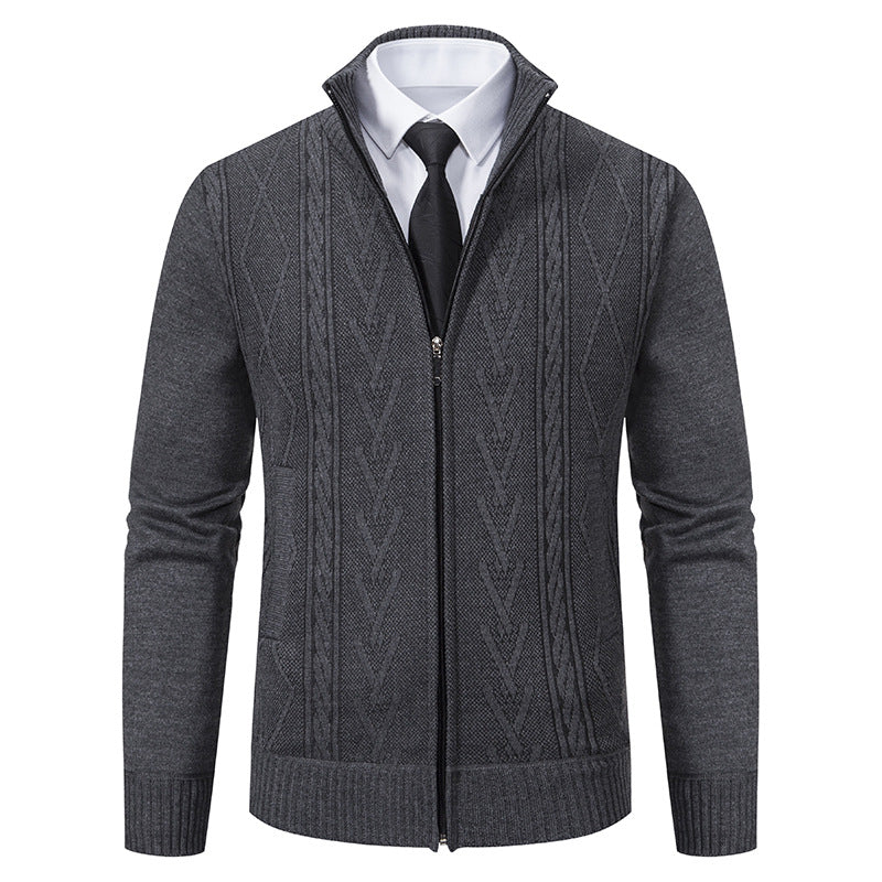 Stafford - Cardigan Elegante con Zip per Uomo