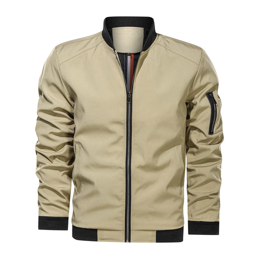 Rufus - Giacca bomber zip casual per uomini