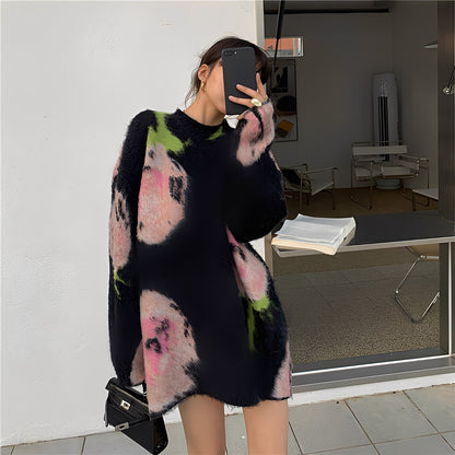 Shelby - Abito in maglia midi elegante e di classe per donne
